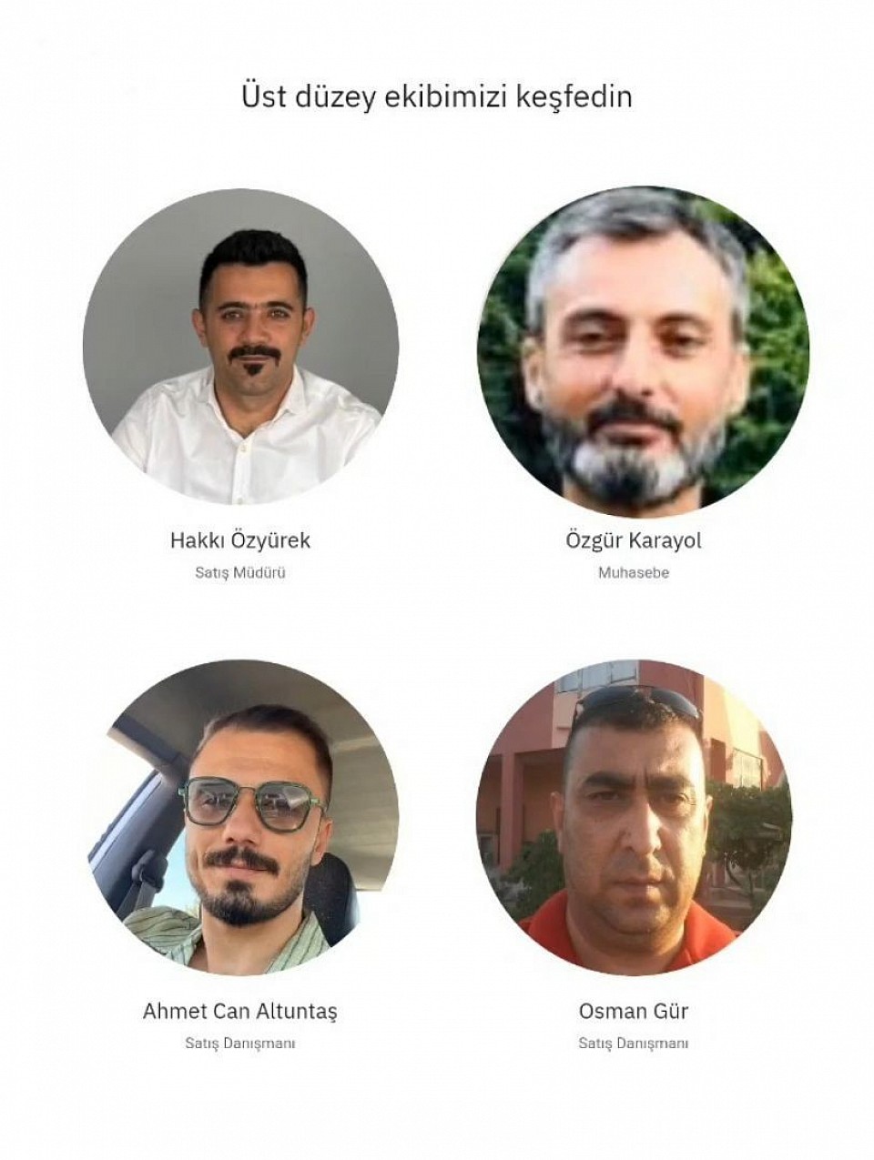 Üst düzey ekibimiz